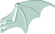 Creature Body Part, Dragon Wing 13 x 8 [Plain] in Light Aqua