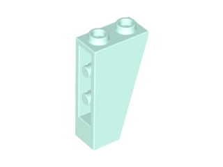 Brick Sloped Inverted 75° 2 x 1 x 3 in Light Aqua