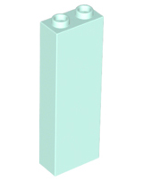 Brick 1 x 2 x 5 with Hollow Studs in Light Aqua
