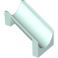 Slide Straight 4 x 6 x 6 in Light Aqua