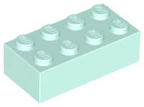 Brick 2 x 4 in Light Aqua