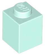 Brick 1 x 1 in Light Aqua