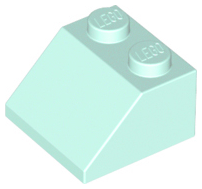 Brick Sloped 45° 2 x 2 in Light Aqua