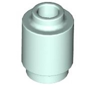 Brick Round 1 x 1 Open Stud in Light Aqua