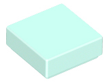 Tile 1 x 1 with Groove in Light Aqua