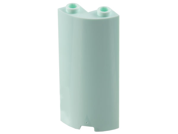 Cylinder Quarter 2 x 2 x 5 (Wall) in Light Aqua
