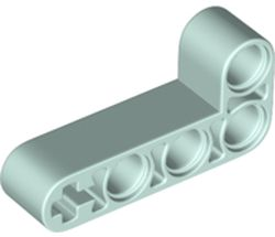 Technic Beam 2 x 4 L-Shape Thick in Light Aqua