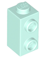 Brick Special 1 x 1 x 1 2/3 with Studs on 1 Side in Light Aqua