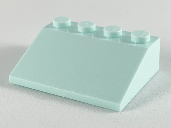 Brick Sloped 33° 3 x 4 in Light Aqua