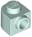 Plate Special 1 x 1 x 2/3 Half Round with Side Stud in Light Aqua