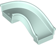 Duplo Playground Slide Curved Right 90° in Light Aqua