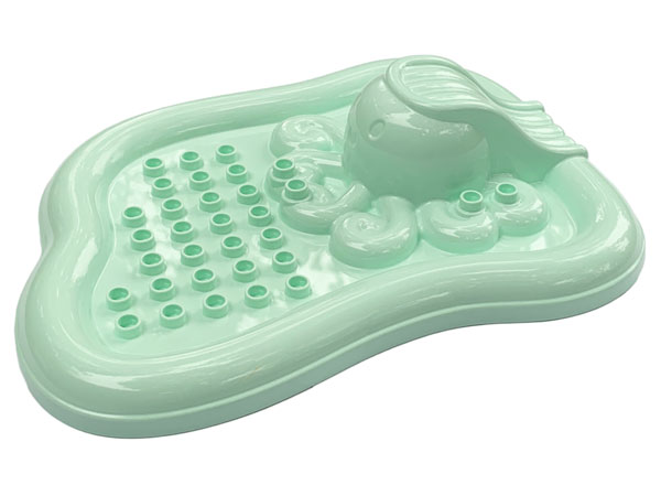 Duplo Bath Toy Floating Island with Octopus, Top in Light Aqua