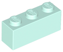 Brick 1 x 3 in Light Aqua