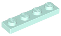 Plate 1 x 4 in Light Aqua