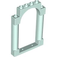 Panel 1 x 6 x 7 with 2 Columns and Arch in Light Aqua