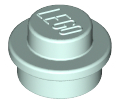 Plate Round 1 x 1 with Solid Stud in Light Aqua