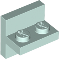 Bracket 2 x 2 with 1 x 2 Vertical Studs in Light Aqua