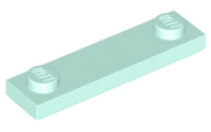 Plate Special 1 x 4 with 2 Studs with Groove [New Underside] in Light Aqua