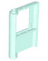 Door 1 x 4 x 5 Train Right - Thick Support Bottom in Light Aqua
