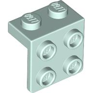 Bracket 1 x 2 - 2 x 2 in Light Aqua