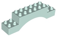 Duplo Brick 2 x 10 x 2 Arch in Light Aqua