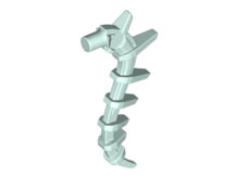 Plant / Creature Body Part, Vine / Tail / Tentacle / Bionicle Spine, Spiky in Light Aqua