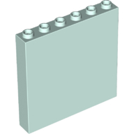 Panel 1 x 6 x 5 in Light Aqua