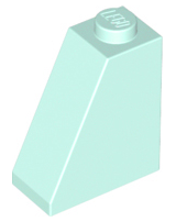 Brick Sloped 65° 2 x 1 x 2 in Light Aqua