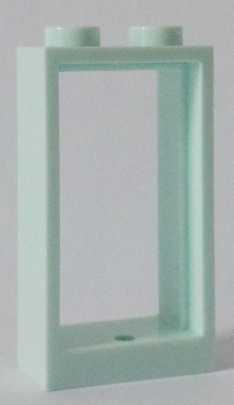 Window 1 x 2 x 3 Flat Front in Light Aqua