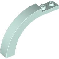 Brick Arch 1 x 6 x 3 1/3 Curved Top in Light Aqua