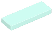 Tile 1 x 3 in Light Aqua