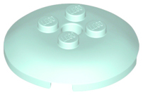Dish 4 x 4 with 4 Studs in Light Aqua