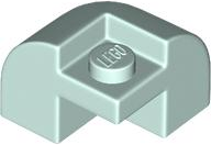 Brick Round, Curved 2 x 2 x 1 1/3, Corner in Light Aqua