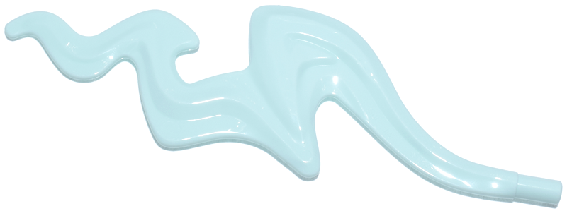 Energy Effect, Flame, Squiggly in Light Aqua
