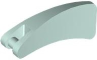 Animal Body Part, Fin 2 x4 with Handle in Light Aqua