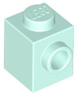 Brick Special 1 x 1 with Stud on 1 Side in Light Aqua