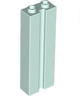 Brick Special 1 x 2 x 5 with Groove in Light Aqua