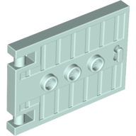 Door 1 x 5 x 3 with 3 Studs and Handle in Light Aqua