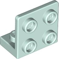 Bracket 1 x 2 - 2 x 2 Inverted in Light Aqua