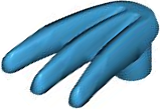 Weapon Bladed Claw Spread in Dark Azure