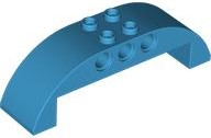 Brick Curved 2 x 8 x 2 Double in Dark Azure