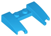 Brick Wedged, Curved 3 x 4 x 2/3 Cutout in Dark Azure