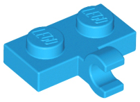 Plate Special 1 x 2 with Clip Horizontal on Side in Dark Azure