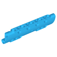 Technic Panel Curved 11 x 3 with 10 Pin Holes through Panel Surface in Dark Azure