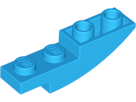 Brick Curved Inverted 4 x 1 in Dark Azure