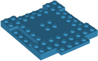 Plate Special 8 x 9 x 2/3 with 1 x 4 Recessed in Dark Azure
