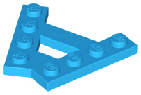 Wedge Plate 4 Stud 45° Angle Plate in Dark Azure