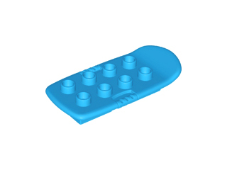 Duplo Board 3 x 6 (Surf / Blast / Hover) [Plain] in Dark Azure