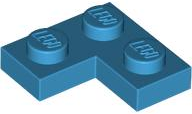 Plate 2 x 2 Corner in Dark Azure