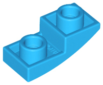 Brick Curved Inverted 2 x 1 in Dark Azure